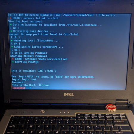 Hurd 
screenshot